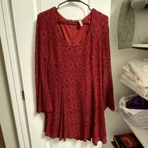 Lacey Red Dress